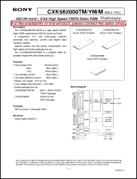 Click here to download CXK582000M-85LL Datasheet