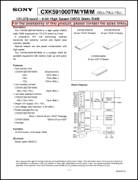 Click here to download CXK591000M-55LL Datasheet
