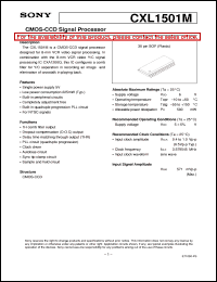 Click here to download CXL1501M Datasheet