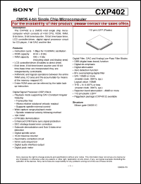 Click here to download CXP402 Datasheet