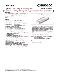 Click here to download CXP50200 Datasheet