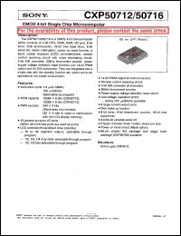 Click here to download CXP50712 Datasheet