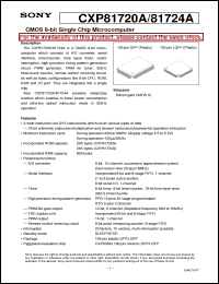 Click here to download CXP81720A Datasheet