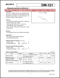 Click here to download DM-231 Datasheet