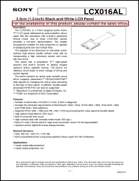 Click here to download LCX016AL Datasheet