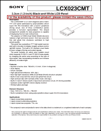 Click here to download LCX023CMT Datasheet