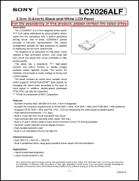Click here to download LCX026ALF Datasheet