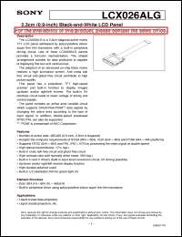 Click here to download LCX026ALG Datasheet