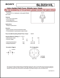 Click here to download SLD231VL Datasheet