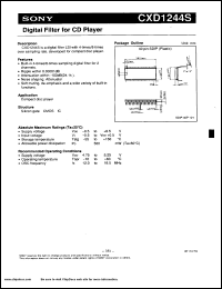 Click here to download CXD1244 Datasheet