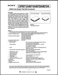 Click here to download CXP80716AR Datasheet