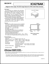 Click here to download ICX278AK Datasheet