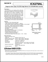 Click here to download ICX279AL Datasheet