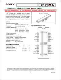 Click here to download ILX128MA Datasheet