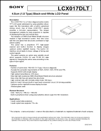 Click here to download LCX017DLT Datasheet