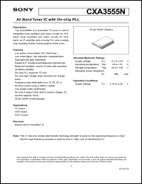 Click here to download CXA3555 Datasheet