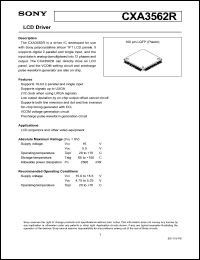 Click here to download CXA3562 Datasheet