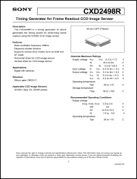 Click here to download CXD2498 Datasheet