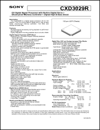 Click here to download CXD3029R Datasheet