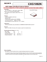 Click here to download CXG1092N Datasheet