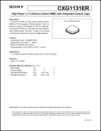 Click here to download CXG1131ER Datasheet