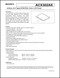 Click here to download ACX302 Datasheet