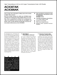 Click here to download ACX307 Datasheet