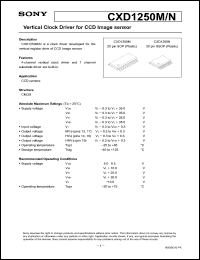 Click here to download CDX1250 Datasheet