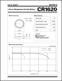 Click here to download CR1620 Datasheet
