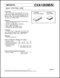 Click here to download CXA1203 Datasheet