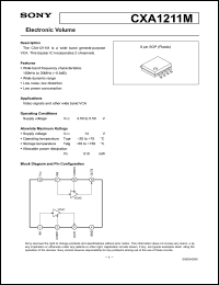 Click here to download CXA1211 Datasheet