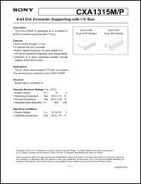 Click here to download CXA1315 Datasheet