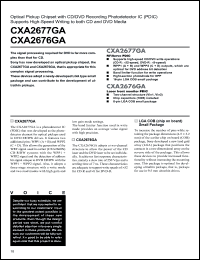 Click here to download CXA2676GA Datasheet