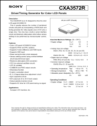 Click here to download CXA3572 Datasheet