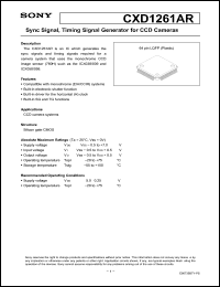 Click here to download CXD1261 Datasheet