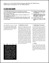 Click here to download CXD3030 Datasheet