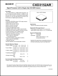 Click here to download CXD3152 Datasheet