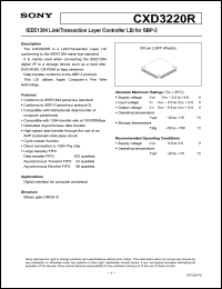 Click here to download CXD3220R Datasheet