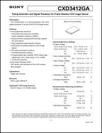 Click here to download CXD3412 Datasheet