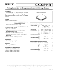Click here to download CXD3611R Datasheet