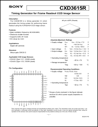 Click here to download CXD3615 Datasheet