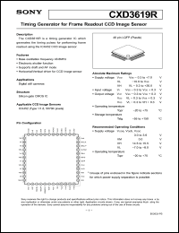 Click here to download CXD3619R Datasheet