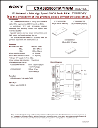Click here to download CXK582000YM-85LL Datasheet