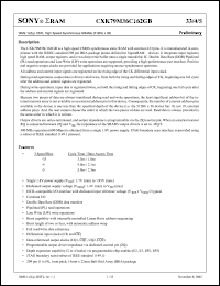 Click here to download CXK79M36C162 Datasheet