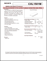 Click here to download CXL1501 Datasheet