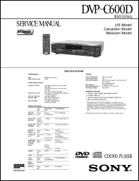 Click here to download DVP-C600D Datasheet