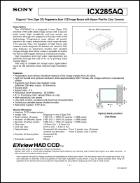Click here to download ICX285AQ Datasheet