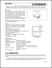 Click here to download ICX409AK Datasheet