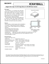 Click here to download ICX418ALL Datasheet