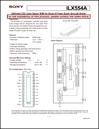 Click here to download ILX554 Datasheet